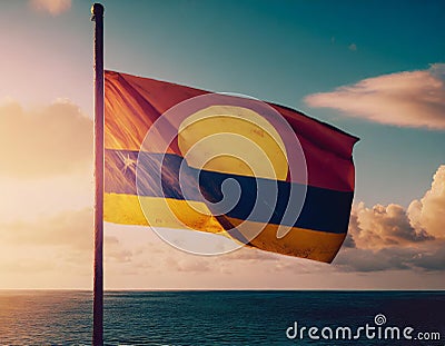 Flag of Palmyra Atoll Stock Photo