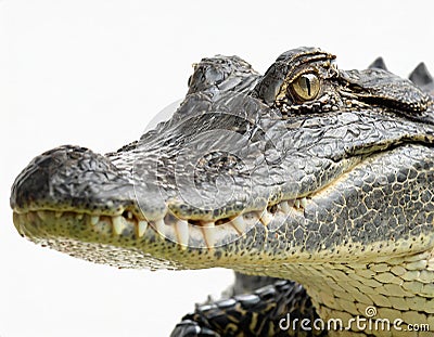 Close-up of the face of an American alligator Stock Photo