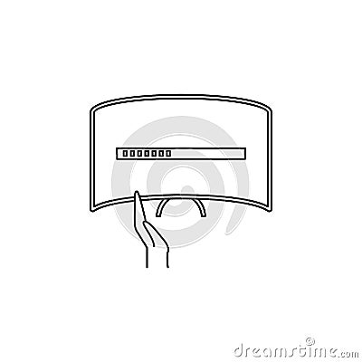 generation of TVs icon. Element of generation icon for mobile concept and web apps. Thin line icon for website design and develop Stock Photo