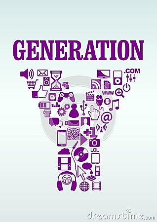 Generation Y Stock Photo