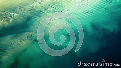 Generative AI Aerial abstract view of shoals off Kooringal Moreton Island Australia business concept. Stock Photo