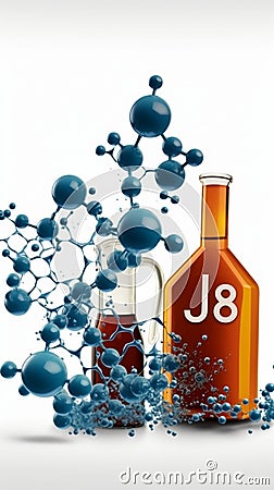 Generative AI Analytical chemist examines and identifies various elements or compounds to find out composition str Stock Photo