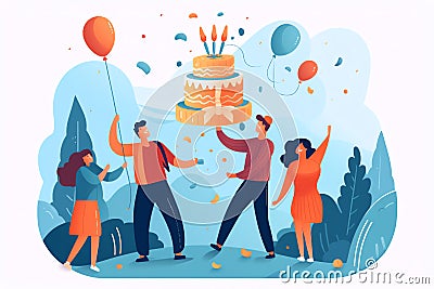 Generative AI Animator Characters Entertaining Children- Stock Photo