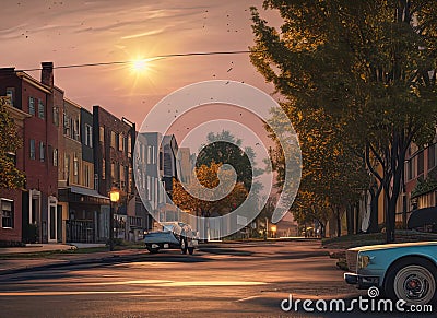 Como neighborhood in Minneapolis, Minnesota USA. Stock Photo