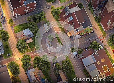 Dunning neighborhood in Chicago, Illinois USA. Stock Photo