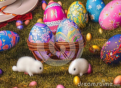 Easter Holiday Scene in Frisco,Texas,United States. Stock Photo
