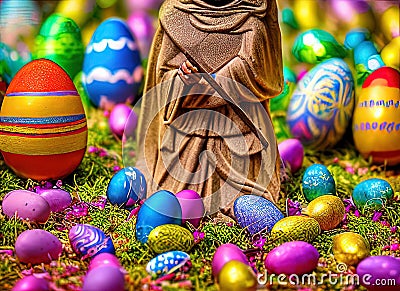 Easter Holiday Scene in Sukabumi,Jawa Barat,Indonesia. Stock Photo