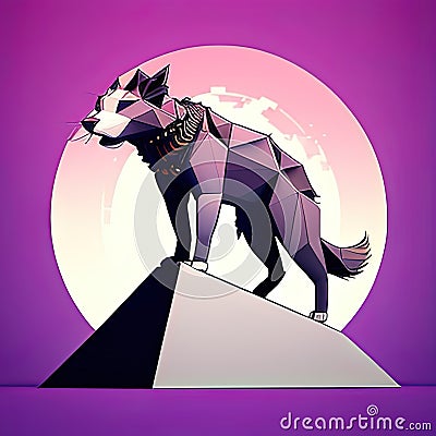 3d Animator Print Design Style. Generative AI. Stock Photo
