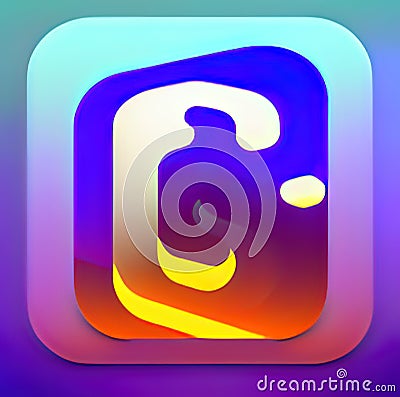 Sliding Puzzle Software App Style Icon. Generative AI. Stock Photo