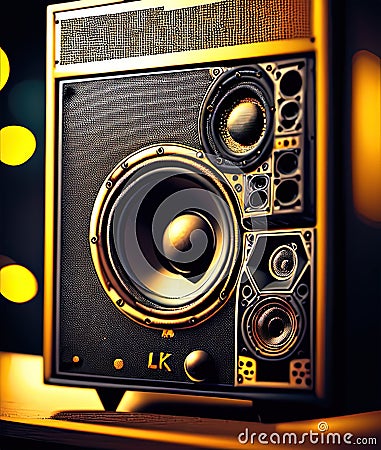 Sound Systems Commercial Business. Generative AI. Stock Photo