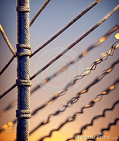 Steel Wires & Ropes Manufacturers Commercial Business. Generative AI. Stock Photo