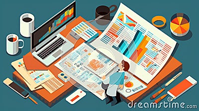 Generative AI Consulting Auditor Auditing Financial- Stock Photo