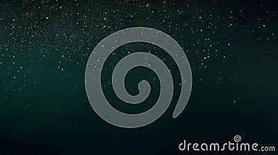 Generative AI Dark green color gradient grainy background, illuminated spot on black, noise texture effect, wide b Stock Photo