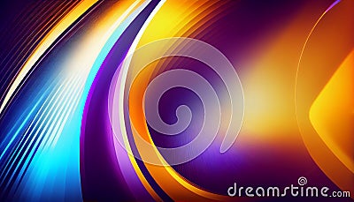 Generative AI, Dynamic Duet: Abstract Background in Vibrant Dual Hues Stock Photo
