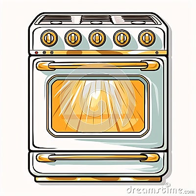 House_An_oven_Illustration1_3 Stock Photo