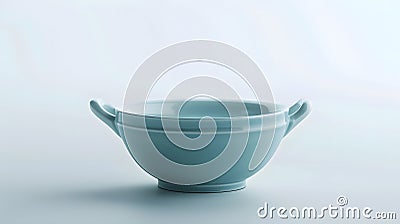 Generative AI Empty small bowl with handle isolated on white background business concept. Stock Photo