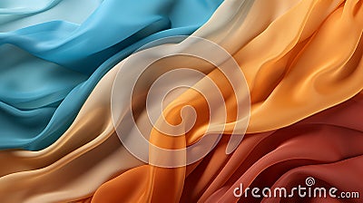 Generative AI, Exploring the Intricate Weaves and Patterns of Fabrics Stock Photo