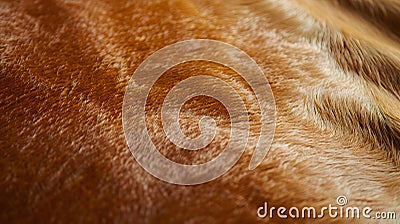 Generative AI Genuine round cowhide texture close up useful as background for any design work business concept. Stock Photo