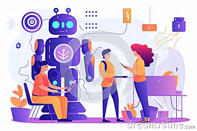 Generative AI Hotline Service- Stock Photo