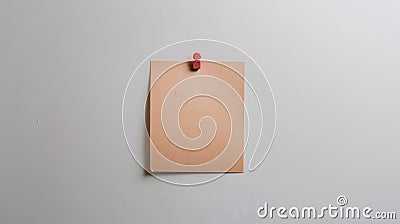 Generative AI memo board with empty note on white background business concept. Stock Photo