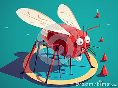 Generative AI Mosquito Pest Control Professional- Stock Photo