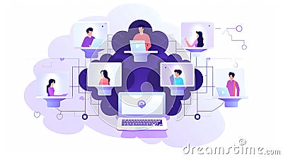 Generative AI Nfv Network Function Virtualization- Stock Photo