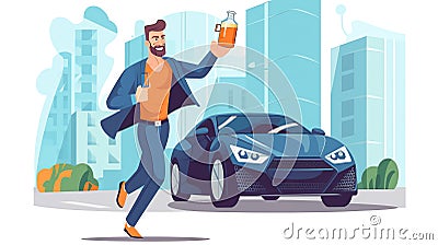 Generative AI Petrol Economy Concept- Stock Photo