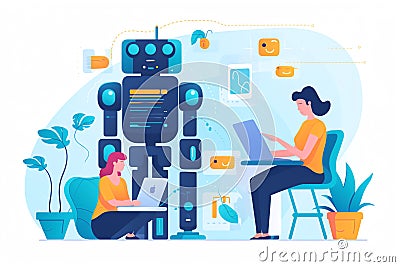 Generative AI Program Upgrading Concept- Stock Photo
