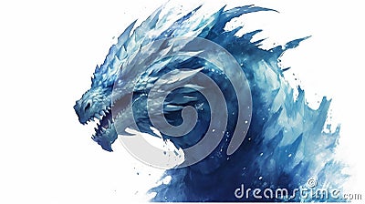 Generative AI, Stellar Guardian: Dragon of the Celestial Realm Stock Photo