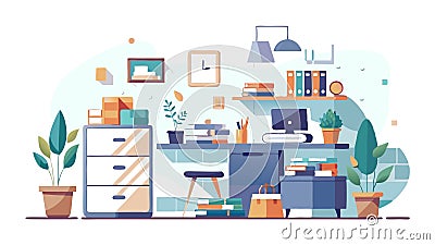 Regularly maintain your decluttered space, preventing clutter from accumulating and ensuring long-term organization Stock Photo