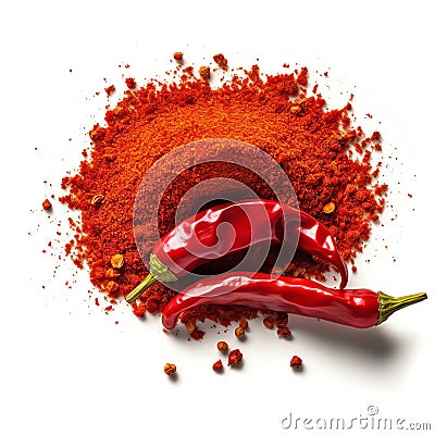 Herb_Chili_Raw_Powder_Realistic1_2 Stock Photo