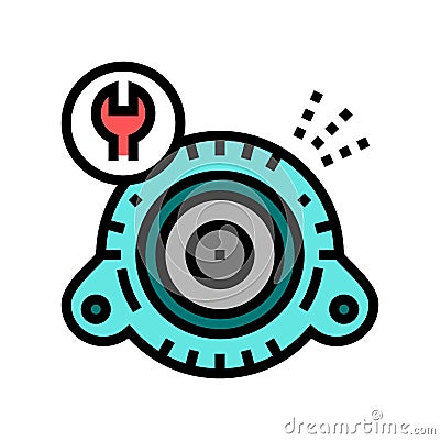 generator repair color icon vector isolated illustration Cartoon Illustration