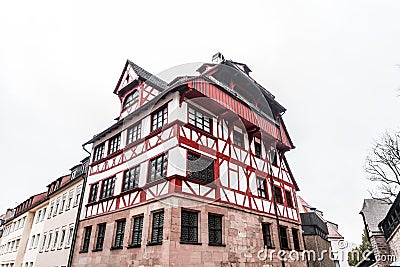 Generic architecture and street view from Albrecht Duerer Platz, Nuremberg, Germany Stock Photo