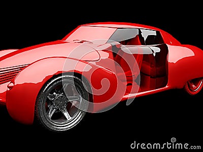 Generic model of car Stock Photo