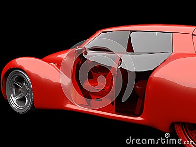 Generic model of car Stock Photo