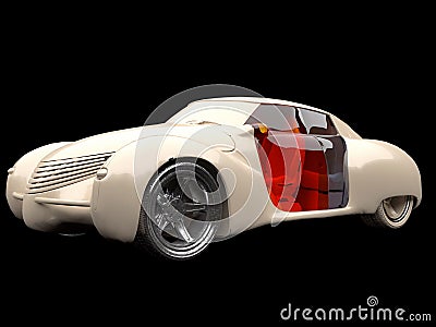 Generic model of car Stock Photo