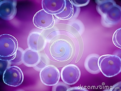 generic human cells Cartoon Illustration