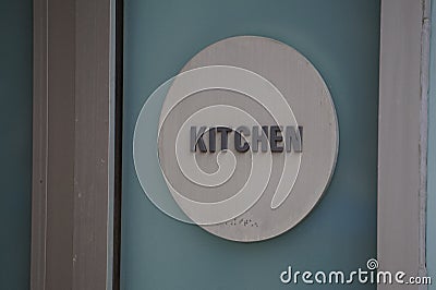 Generic Kitchen Sign 1 Stock Photo