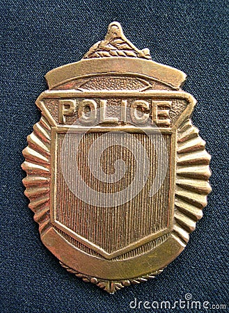 Generic Police Badge Stock Photo