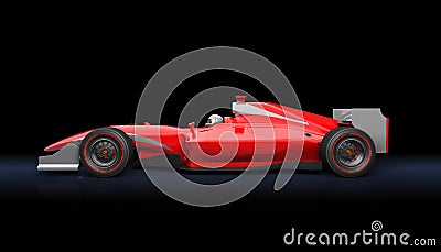 Generic red race car Stock Photo