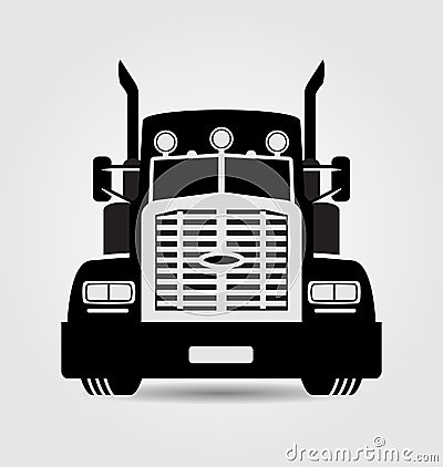 Generic semi-trailer truck Vector Illustration