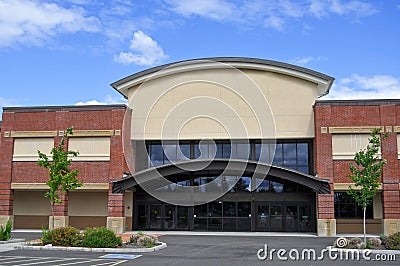 Generic Shopping Center Store Stock Photo