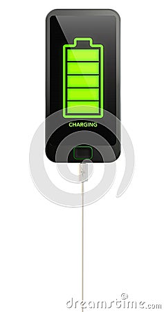 Generic Smart Phone Charging Stock Photo