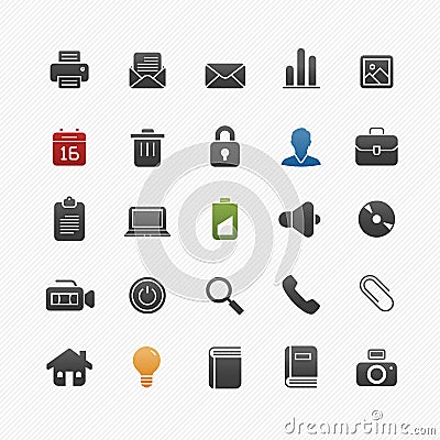 Generic vector symbol icon set Vector Illustration