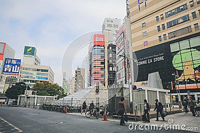 ,A Generic view of street in Tokyo, japan 3 Nov 2013 Editorial Stock Photo