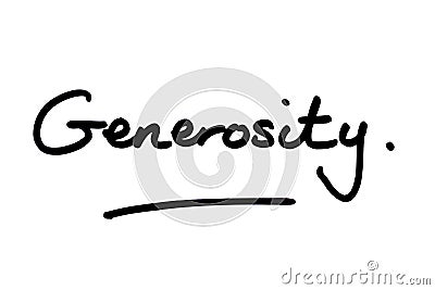 Generosity Stock Photo