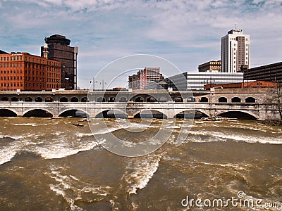 The Genesee River Editorial Stock Photo