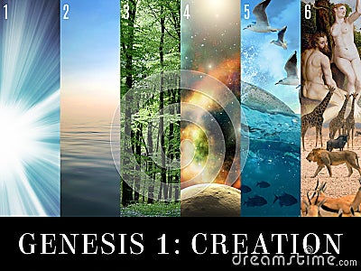 Genesis 1 Creation Stock Photo