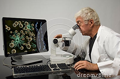 Genetic Engineer Stock Photo