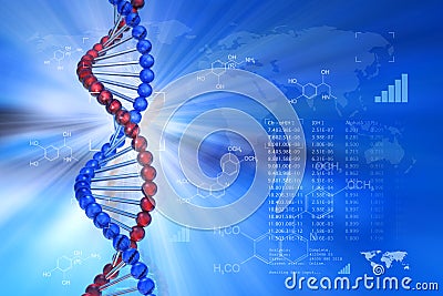 Genetic engineering scientific concept Stock Photo